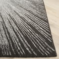 thumbnail image 4 of SAFAVIEH Abstract Olivera Radiate Area Rug, Ivory/Charcoal, 4' x 6', 4 of 11