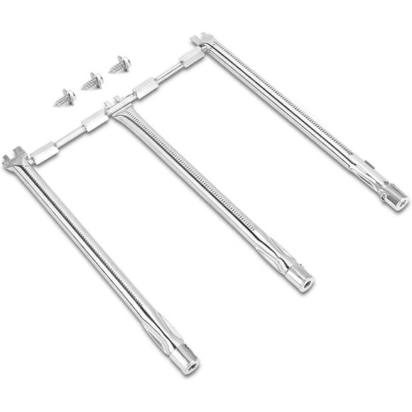 SHIQI-69787 Grill Burner for Weber Spirit E310 E315 E330 & Spirit II 310 E320 Gas Grills;Weber Spirit Grill Parts;Weber Spirit Grill Burner;Weber Spirit ii Grill Burners (3-Burner)