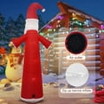 thumbnail image 7 of 8 FT Polar Bear Inflatable Decoration Sitting on Roof with LED Lights and Kaleidoscope Lights, Suitable for Holiday Celebration Decorations on Yard, Lawn and Patio, 7 of 7