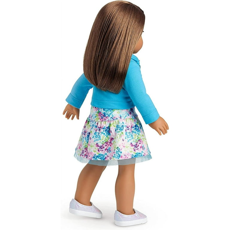 American girl doll with brown hair and blue eyes sale