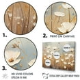 thumbnail image 3 of Designart "Whispering Gardens Of Beige Wildflowers III" Wildflowers Floater Framed Canvas Prints, 3 of 5