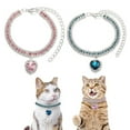 thumbnail image 2 of 2 pcs Dog Pearls Necklace  Jewelry for Small Dogs Puppy  Bling Rhinestones Cat Wedding Collar, 2 of 14
