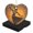 AX0178, variant on Funny Christmas Ornament,Cute Flat Vector Fox Character Illustration On A Pastel Background,Xmas Heart-Shaped Ceramic Pendant