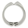 thumbnail image 3 of Stainless Steel Bracelet Bangle Women's mm in Polished Hinged, 3 of 5
