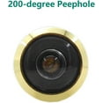 thumbnail image 3 of Door Viewer Peephole, Peep Hole Solid Brass 200-Degree Door Viewer with Heavy Duty Rotating Privacy Cover for 40-60mm/1.57-2.36'' Thickness Doors for Home Office Hotel, 3 of 5