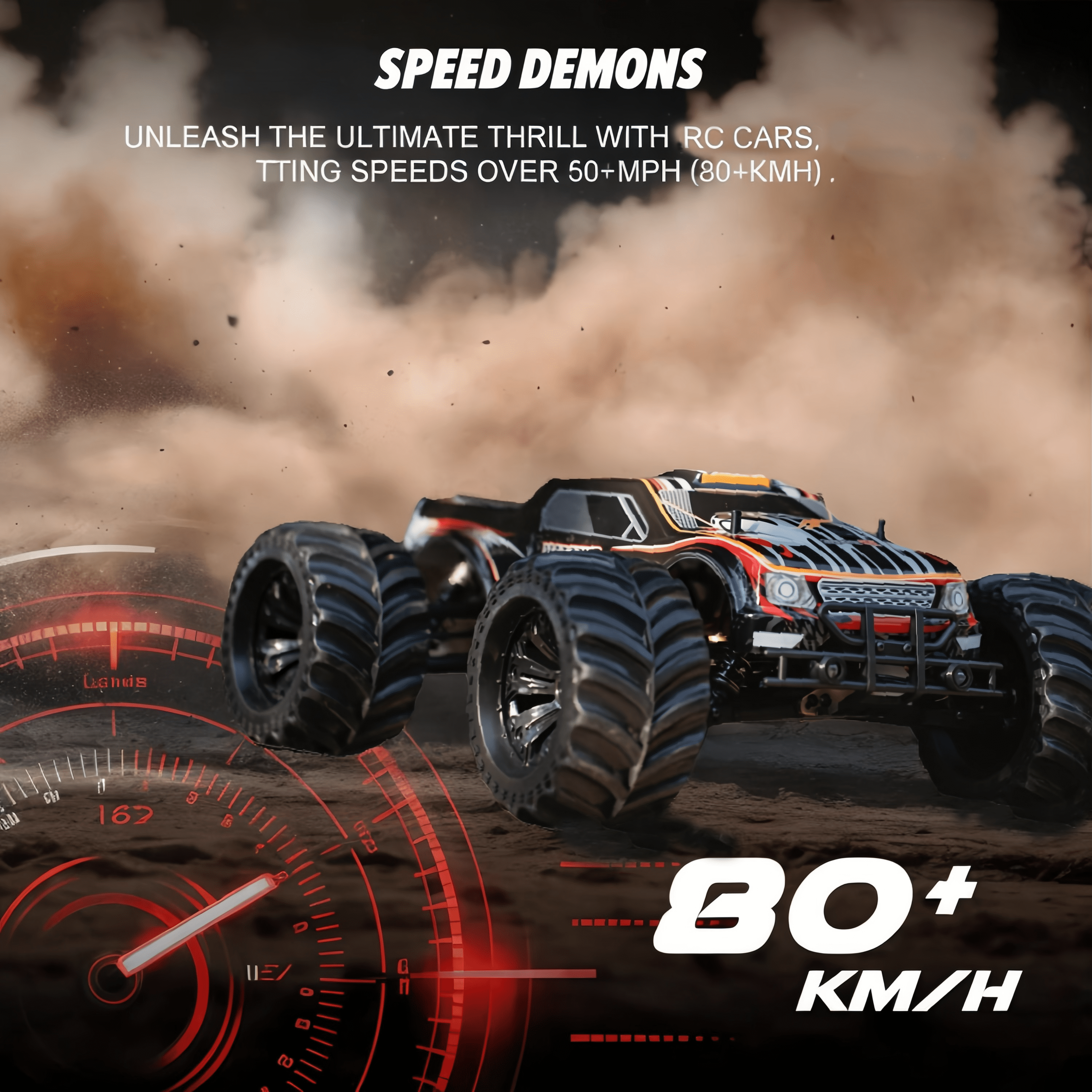 JLB RACINGRC, RC Car, 1/10 Scale Cheetah, 80 KM/H 4WD Waterproof