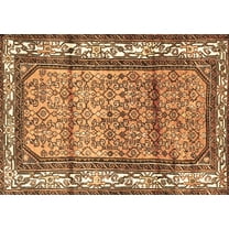 Ahgly Company Indoor Rectangle Persian Brown Traditional Area Rugs, 5' x 7'