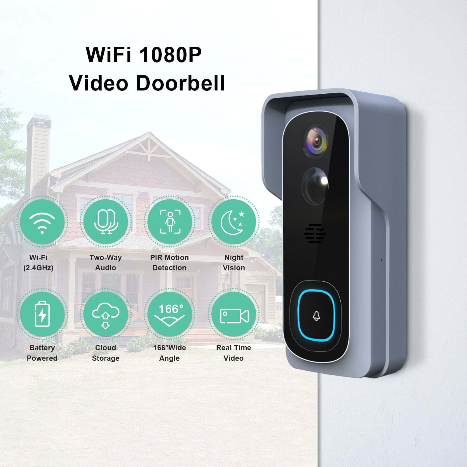 bell j1 wireless video doorbell