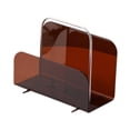 thumbnail image 3 of simhoa Magazine Rack Desk Organizer Lightweight Multipurpose Creative Acrylic Book Rack Brown, 3 of 8