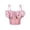 Pink, variant on Women's 3D Floral Crop Top Mesh Push Up Corset Sleeveless Crop Top Club Party Bustier Vest