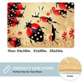 thumbnail image 2 of Ladybird Soft Polyester Non-Slip Machine Washable Floor Carpet Door Mat Office Rugs, 2 of 6