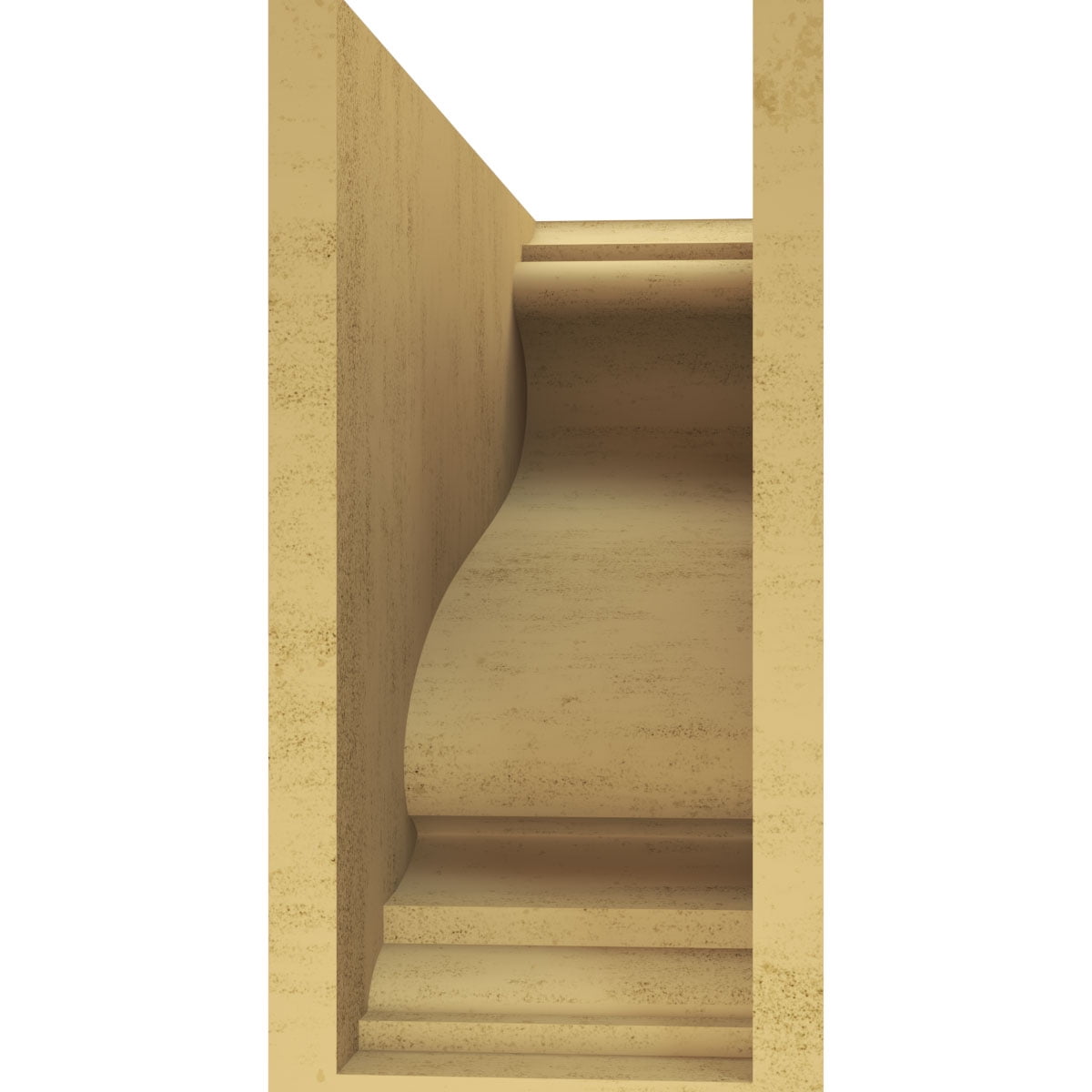 8"W x 24"D x 16"H Classic Scroll Rough Cedar Woodgrain TimberThane Corbel, Primed Tan