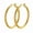 Gold-30MM, variant on Bold Hammered Hoop Earrings for Women, Chunky Geometric Clip-On Hoops with 925 Sterling Silver Needle, Lightweight, Gold & Silver Plated, 30–70mm