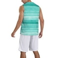 thumbnail image 2 of Sikiie Teal Turquoise Basketball Jersey Reversible Men's Mesh Athletic Sports Shirts Training Practice S-4XLX-Large, 2 of 6