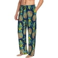 thumbnail image 2 of Haiem Colorful Pineapples Men's Pajama Pants Ultra Lightweight Pjs Bottoms Sleepwear Bottom Pants with Pocket Drawstring-XX-Large, 2 of 9