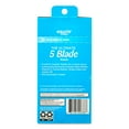 thumbnail image 6 of Equate Women's 5-Blade Razor with Handle/2 Cartridges/Shower Hanger, Blue and Green, 6 of 9