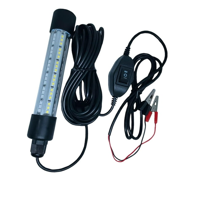 Luz de pesca sumergible LED shamjiam Cebo Pescado Blanco Cálido Azul 10W