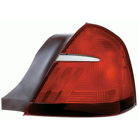 KAI New Standard Replacement Passenger Side Tail Light Lens And Housing, Fits 1998-2002 Mercury Grand Marquis
