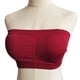 thumbnail image 1 of Sujetadores sin tirantes Agraciado Multicolor Lavado a mano Ajuste fácil Estilo básico a juego para Sujetador inalámbrico Ropa con hombros descubiertos Fiesta Vino tinto Advancent AP008608-08B, 1 of 5