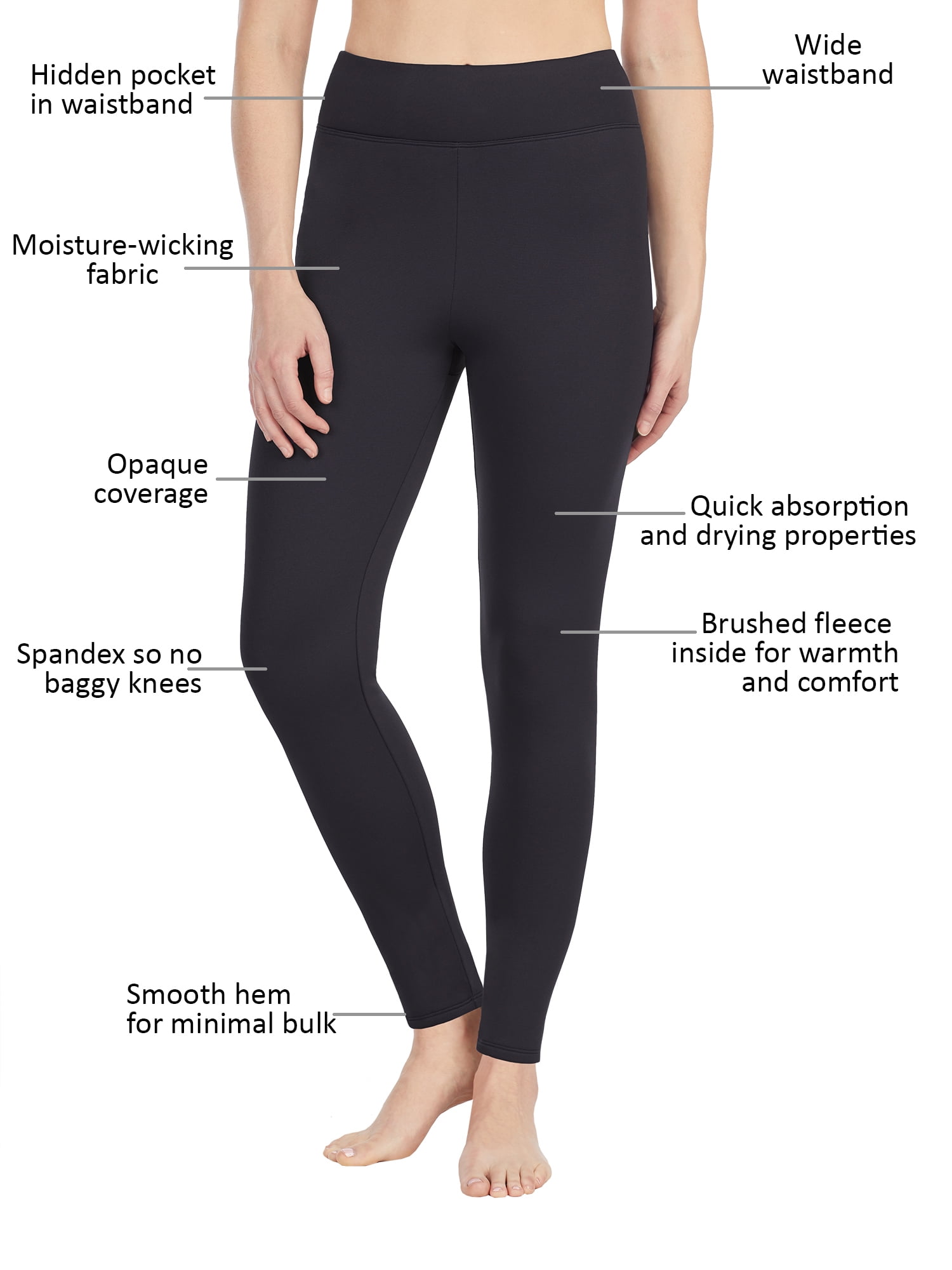 ClimateRight by Cuddl Duds Women's and Women's Plus Thermal Guard Long ...