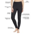 thumbnail image 5 of ClimateRight by Cuddl Duds Women's Thermal Guard Base Layer Leggings, Sizes XS to 4X, 5 of 6