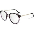 thumbnail image 1 of FEISEDY Montures de Lunettes Vintage pour Femmes Lunettes Rondes Lentille Transparente B2260, 1 of 6