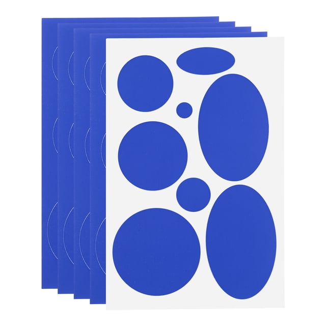 Unique Bargains 5 Pack Repair Patch Kits, Fabric Self-Adhesive Patches Blue