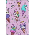 thumbnail image 4 of Coolnut Window Curtain Panels Animal Ice Cream Grommet Top Room Darkening Thermal Insulated Blackout Window Treatment Drapes 2 Panels W55 x L84 In, 4 of 6