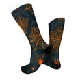 thumbnail image 6 of Fabrcox Halloween Socks Women Men Funny Pumpkin Ghost Socks Cat Graphic Spooky Novelty Mid Calf Mens Crew Socks Green, 6 of 6