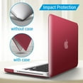thumbnail image 5 of IBENZER Compatible with MacBook Pro 13 Inch Case 2012-2008 A1278, Plastic Hard Shell Case with Keyboard Cover & Screen Protector for Old Version Mac Pro 13 with CD-ROM, Wine Red, W-P13WR+2, 5 of 8