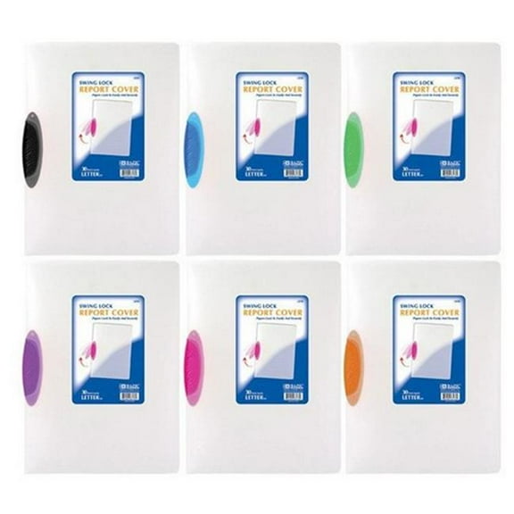 Bazic Translucent Swing Lock Report Cover Case of 48