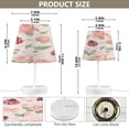 thumbnail image 3 of BZSMCE Table Lamp Creative Roses and Ladybugs Pattern Simple Pattern Night Light, 3 of 8