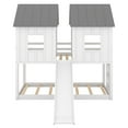 thumbnail image 5 of MAYEERTY Twin over Twin House Bunk Bed with Slide and Windows,White, 5 of 12
