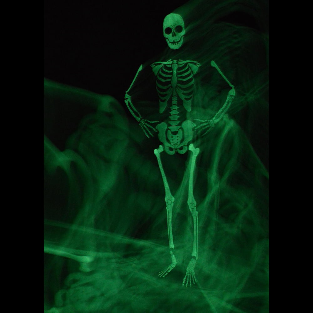 Kleding Unisex kinderkleding pakken Full Body Stretch Fabric Zentai Suit Costume for Halloween Glow in the Dark Skeleton 