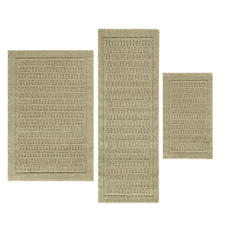Mainstays Dylan 3pc Acorn Accent Rug Set
