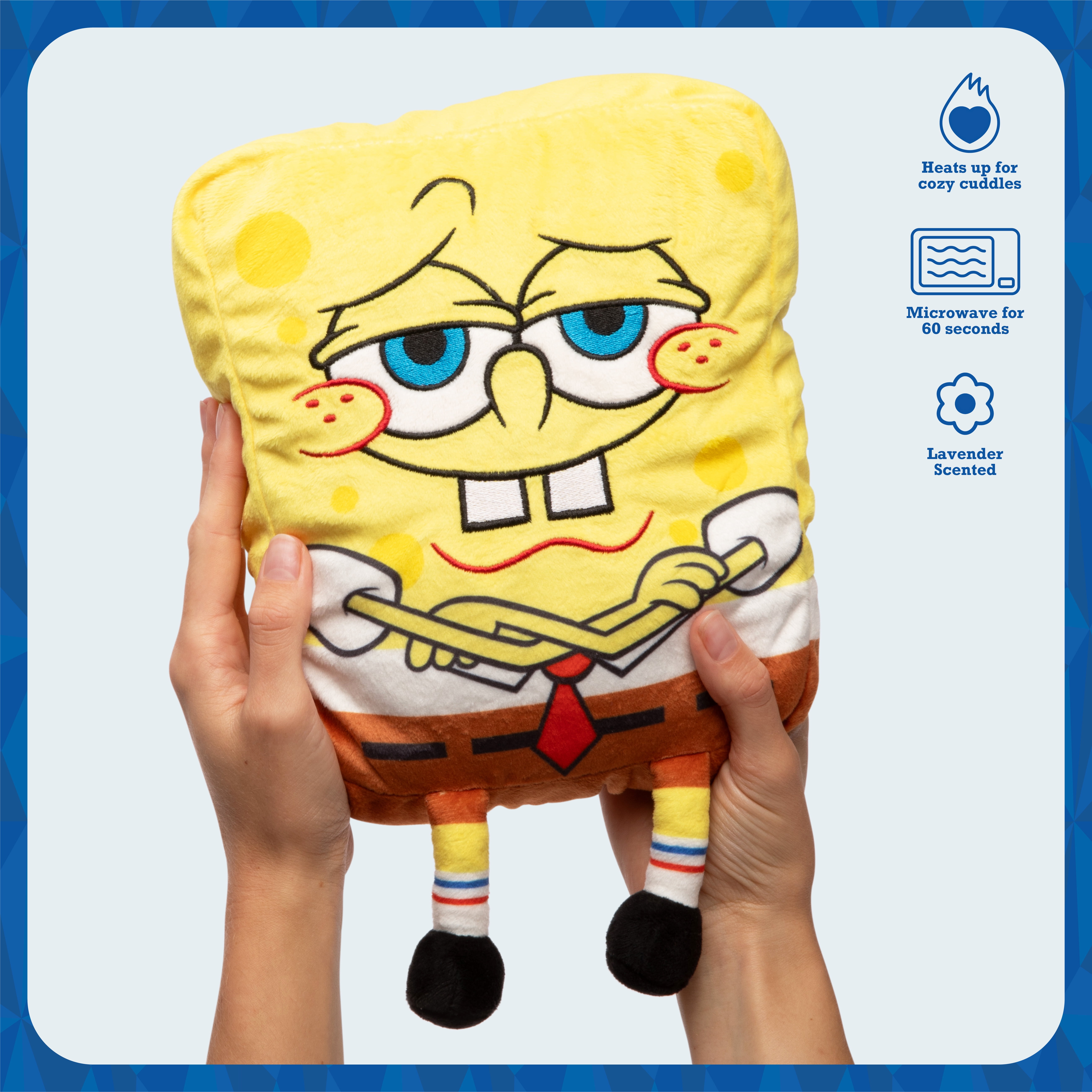Happy Helpers Spongebob, Microwaveable Heating Pad For Period Cramps and Body Pain, College Dorm Essentials