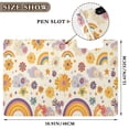 thumbnail image 3 of FORMRS A4 Clipboard Folder with Pen Holder Horizontal Foldable School Office Binder, Beige Retro Rainbow, 3 of 9