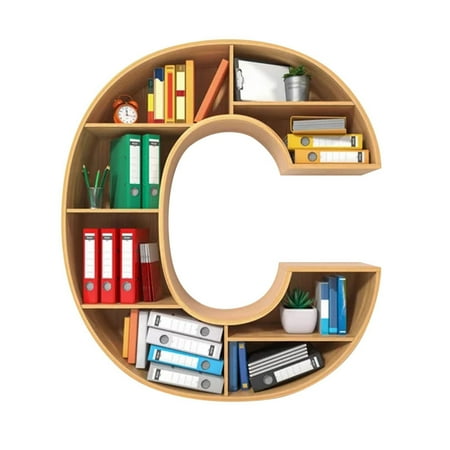 

Mightlink Christmas Pendant with Lanyard Unique Acrylic Vintage Bookcase Design Alphabet Hanging Charm Accessories for Living Room