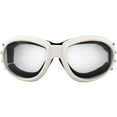 thumbnail image 2 of Birdz Eyewear Eagle Padded Motorcycle Riding Goggles White Frame Anti-Fog Clear Lens, 2 of 4