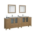 thumbnail image 6 of Vanity Art 96" Double Sink Freestanding Bathroom Vanity Set with Ceramic Top and Mirror, 6 of 8