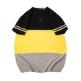thumbnail image 4 of Summer Fashion Men's T Shirt Casual Patchwork Short Sleeve T Shirt Mens Clothing Trend Casual Slim Fit Hip-Hop Top Tees 5XL, 4 of 7