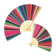 Fun Express Party Lanterns and Hanging Pom Poms, Bamboo Multicolor
