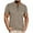 Khaki, variant on Men's Short Sleeve Henley Shirts Casual Summer Lightweight Button Henley Solid T-Shirt Tops