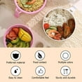thumbnail image 4 of MICLOZYT Clearance,Under $5,Microwave Ramen Bowl with Lid Microwavable Ramen Noodles Bowl Set with Chopsticks Spoon Fork Ramen Cooker with Handles for College Dorm Room Apartment Essentials, 4 of 9