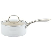 Denmark Tools for Cooks 10 Piece Monaco Nonstick Aluminum Cookware Pots Pans Set, White