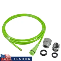 Drain Snake Water Handheld Jet Clog Remover Auger Tool 10 Ft Green Pipe Cleaner