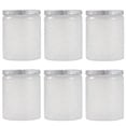 thumbnail image 1 of MasteelfCA 6pcs Embossed Glass Candle Container Kits Empty Round Candle Making Mason Jars, 1 of 8