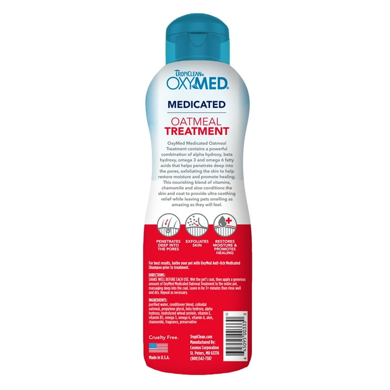 TropiClean OxyMed Medicated Anti Itch Conditioning Treatment for