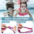 thumbnail image 3 of Findway Kids Swim Goggles for Swimming Kids (Age 3-14 ) Anti Fog No Leak Swiming Glasses for Kids & Toddlers，Purple, 3 of 6