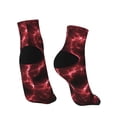 thumbnail image 4 of Bingfone Red Line Design Patterned Men'S Women'S Casual Cotton Socks, 4 of 9